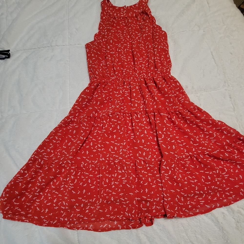 A red dress no tags but fits me I wear small or zero